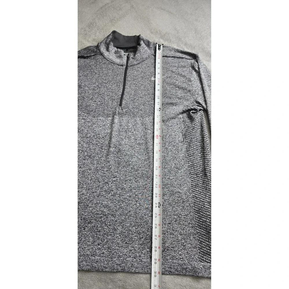 Nike Golf Dri Fit Shirt Mens XL Grey Modern Fit Long Sleeve Performance Stretch